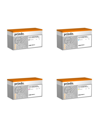 Pack 4 toners compatibles Prindo Brother TN-247 haute capacité pour HL-L3210 à L3270, DCP-L3510, L3550 et MFC-L3710 à L3770