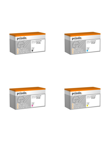 Pack 4 toners compatibles Prindo Brother TN-423 haute capacité pour HL-L8260, HL-L8360, DCP-L8410, MFC-L8690 et MFC-L8900