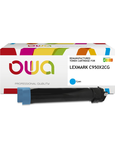 Pack 4 toners OWA Armor compatibles Lexmark C950X2 haute capacité pour C950de