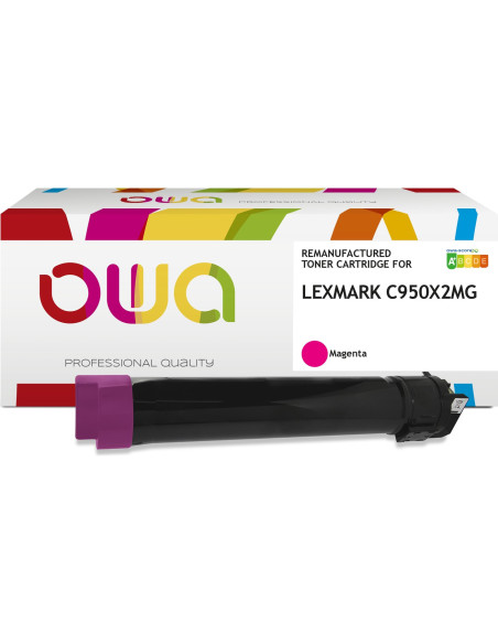 Pack 4 toners OWA Armor compatibles Lexmark C950X2 haute capacité pour C950de