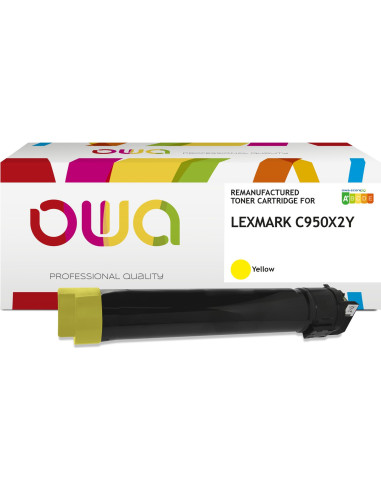 Pack 4 toners OWA Armor compatibles Lexmark C950X2 haute capacité pour C950de
