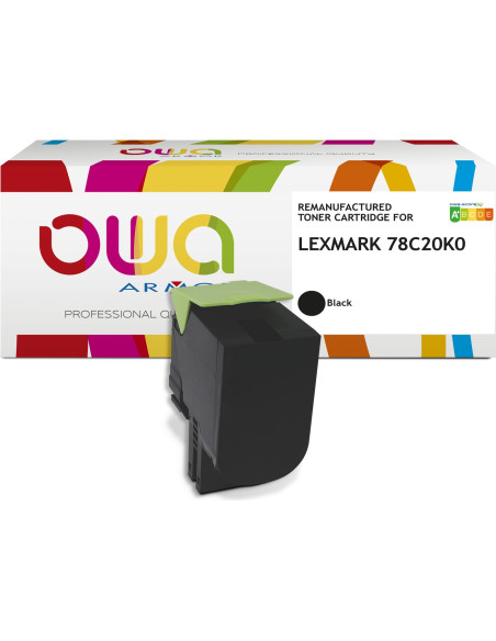 Pack 4 toners OWA Armor compatibles Lexmark 78C20 pour CS421, CS521, CS622, CX421, CX522, CX622 et CX625