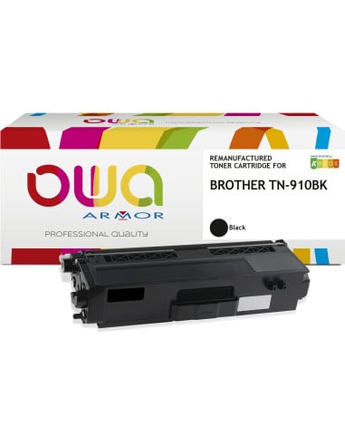 Pack 4 toners OWA Armor compatibles Brother TN-910 haute capacité pour HL-L9310 et MFC-L9570