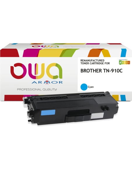 Pack 4 toners OWA Armor compatibles Brother TN-910 haute capacité pour HL-L9310 et MFC-L9570