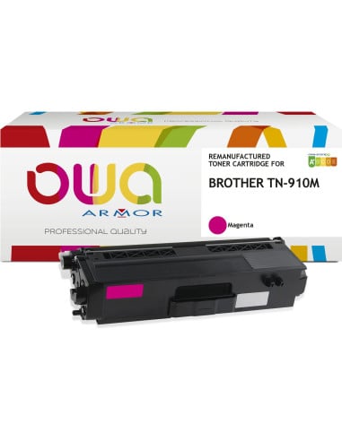Pack 4 toners OWA Armor compatibles Brother TN-910 haute capacité pour HL-L9310 et MFC-L9570