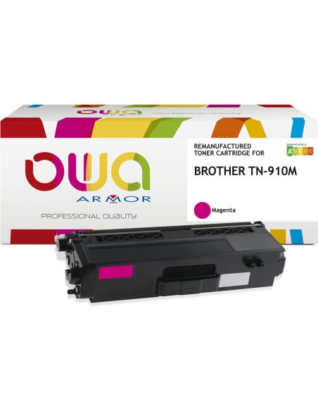 Pack 4 toners OWA Armor compatibles Brother TN-910 haute capacité pour HL-L9310 et MFC-L9570