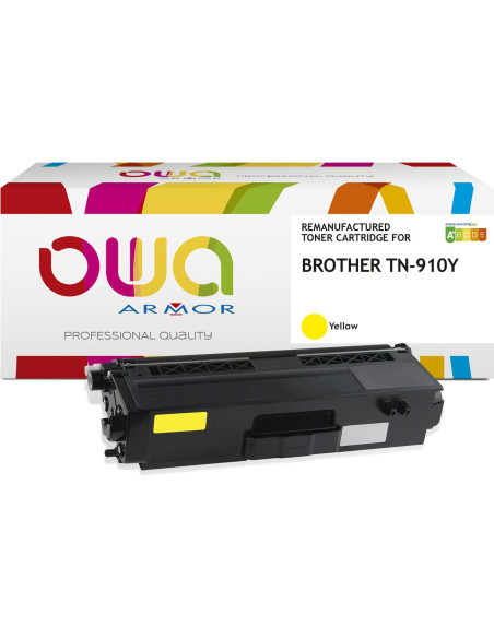 Pack 4 toners OWA Armor compatibles Brother TN-910 haute capacité pour HL-L9310 et MFC-L9570