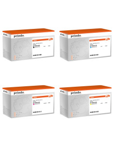 Pack 4 toners compatibles Prindo HP 212X haute capacité pour Color LaserJet Enterprise M554, M555 et MFP M578