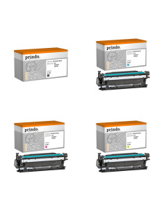 Pack 4 toners compatibles Prindo HP 507A pour LaserJet Enterprise 500 color M551 et MFP M575