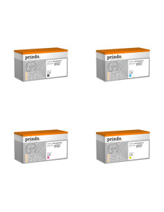 Pack 4 toners compatibles Prindo Lexmark 802S pour CX310, CX410 et CX510