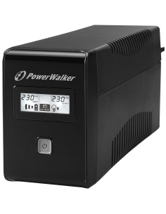 10120016 - Onduleur PowerWalker VI 650 LCD 650 VA / 360 W, line-interactive, 2 prises Schuko