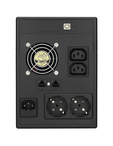 10120019 - Onduleur PowerWalker VI 1500 LCD 1500 VA / 900 W, line-interactive, prises 2 Schuko + 2 IEC C13