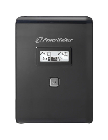 10120020 - Onduleur PowerWalker VI 2000 LCD 2000 VA / 1200 W, line-interactive, prises 2 Schuko + 2 IEC C13