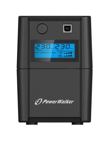 10120096 - Onduleur PowerWalker VI 850 SHL 850 VA / 480 W, line-interactive, 2 prises Schuko
