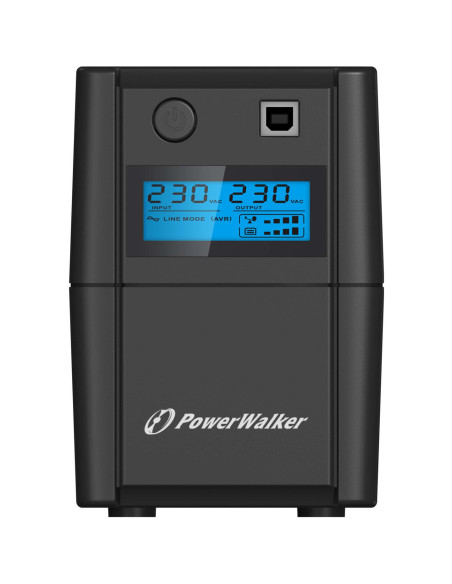10120096 - Onduleur PowerWalker VI 850 SHL 850 VA / 480 W, line-interactive, 2 prises Schuko
