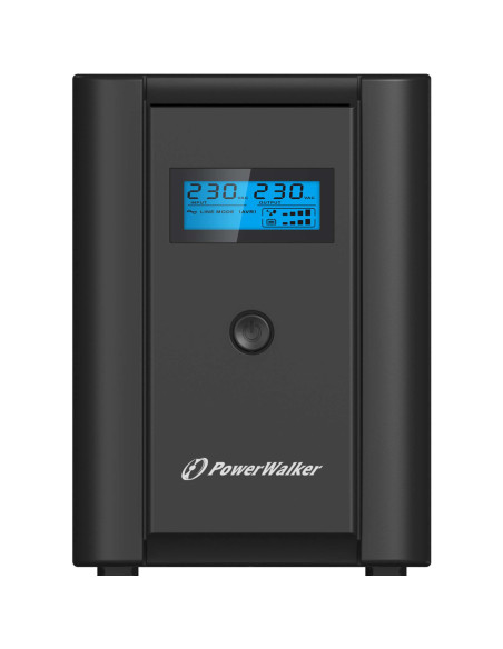 10120097 - Onduleur PowerWalker VI 1200 SHL 1200 VA / 600 W, line-interactive, prises 2 Schuko + 2 IEC C13