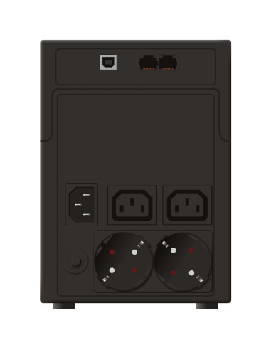 10120097 - Onduleur PowerWalker VI 1200 SHL 1200 VA / 600 W, line-interactive, prises 2 Schuko + 2 IEC C13
