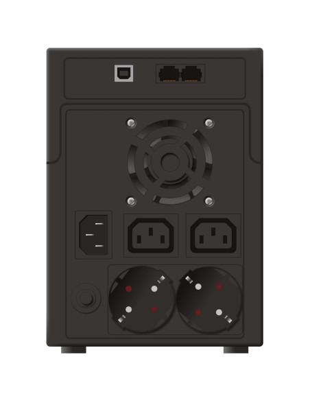 10120098 - Onduleur PowerWalker VI 2200 SHL 2200 VA / 1200 W, line-interactive, prises 2 Schuko + 2 IEC C13