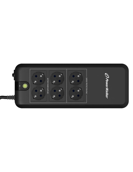 10120410 - Onduleur PowerWalker VFD 600 APFC 600 VA / 300 W, off-line, format multiprise, 4 prises Schuko