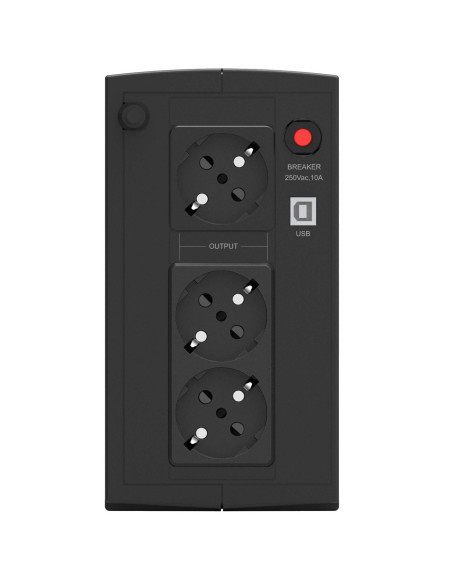 10121068 - Onduleur PowerWalker Basic VI 1000 SB 1000 VA / 600 W, line-interactive, 3 prises Schuko
