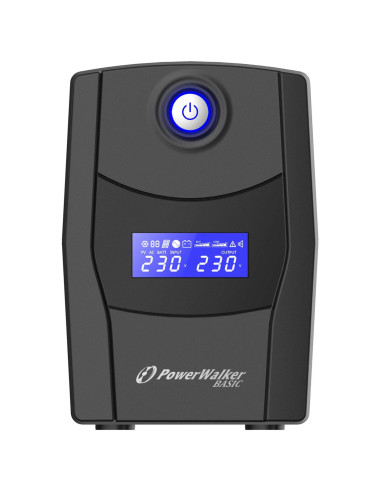 10121074 - Onduleur PowerWalker Basic VI 1000 STL 1000 VA / 600 W, line-interactive, 2 prises Schuko