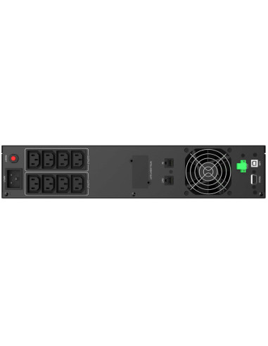 10121101 - Onduleur PowerWalker VI 3000 RLE 3000 VA / 1800 W, line-interactive, rack 2U, 8 prises IEC C13