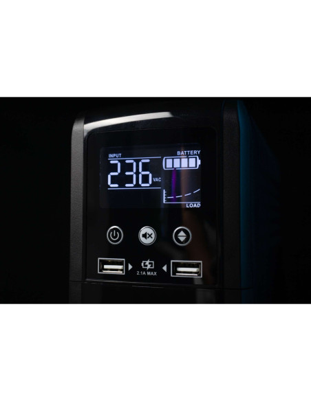 10121113 - Onduleur PowerWalker VI 1200 CSW 1200 VA / 720 W, line-interactive, 2 prises Schuko