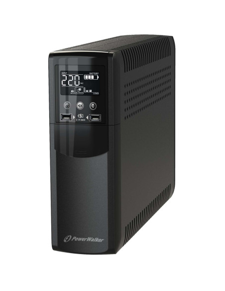 10121114 - Onduleur PowerWalker VI 1500 CSW 1500 VA / 900 W, line-interactive, 2 prises Schuko