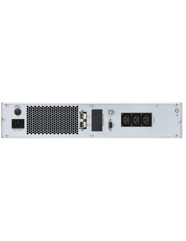 10122000 - Onduleur PowerWalker VFI 1000 CRM LCD 1000 VA / 800 W, on-line double conversion, rack/tour 2U, 3 prises IEC C13