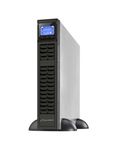 10122000 - Onduleur PowerWalker VFI 1000 CRM LCD 1000 VA / 800 W, on-line double conversion, rack/tour 2U, 3 prises IEC C13