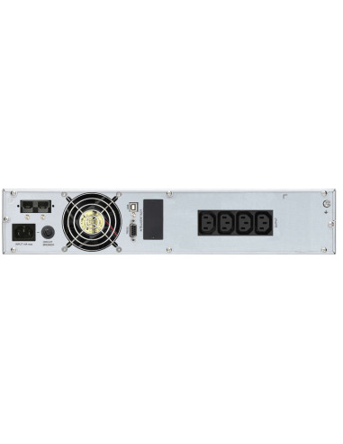 10122001 - Onduleur PowerWalker VFI 2000 CRM LCD 2000 VA / 1600 W, on-line double conversion, rack/tour 2U, 4 prises IEC C13