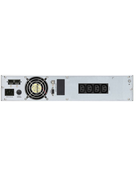 10122001 - Onduleur PowerWalker VFI 2000 CRM LCD 2000 VA / 1600 W, on-line double conversion, rack/tour 2U, 4 prises IEC C13