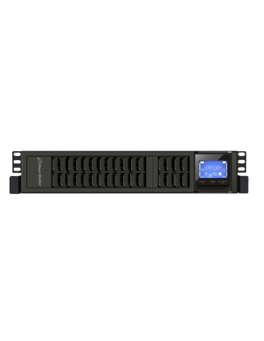 10122002 - Onduleur PowerWalker VFI 3000 CRM LCD 3000 VA / 2400 W, on-line double conversion, rack/tour 2U, 4 prises IEC C13