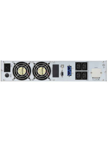 10122002 - Onduleur PowerWalker VFI 3000 CRM LCD 3000 VA / 2400 W, on-line double conversion, rack/tour 2U, 4 prises IEC C13