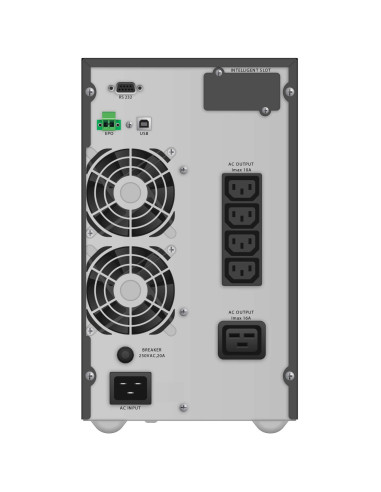 10122043 - Onduleur PowerWalker VFI 3000 TG 3000 VA / 2700 W, on-line double conversion, prises 4 IEC C13 + 1 IEC C19
