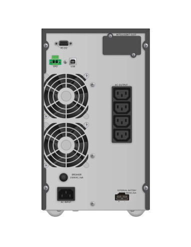 10122099 - Onduleur PowerWalker VFI 2000 TGB 2000 VA / 1800 W, on-line double conversion, 4 prises IEC C13