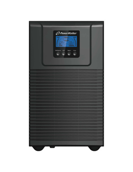 10122100 - Onduleur PowerWalker VFI 3000 TGB 3000 VA / 2700 W, on-line double conversion, prises 4 IEC C13 + 1 IEC C19