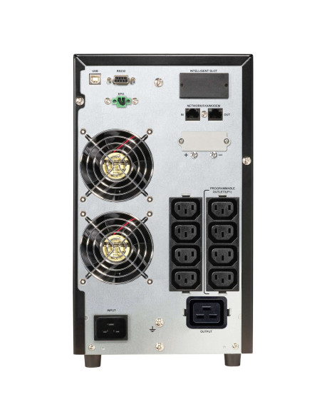 10122111 - Onduleur PowerWalker VFI 3000 CG PF1 3000 VA / 3000 W, on-line double conversion, prises 8 IEC C13 + 1 IEC C19