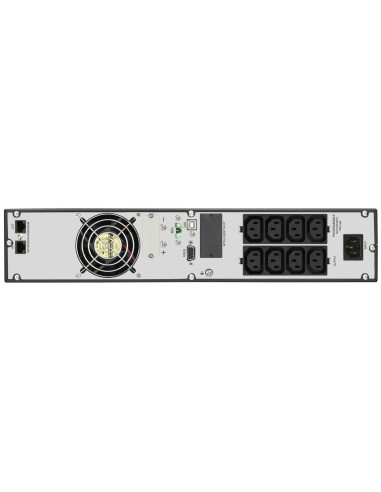 10122112 - Onduleur PowerWalker VFI 1000 RMG PF1 1000 VA / 1000 W, on-line double conversion, rack/tour 2U, 8 prises IEC C13