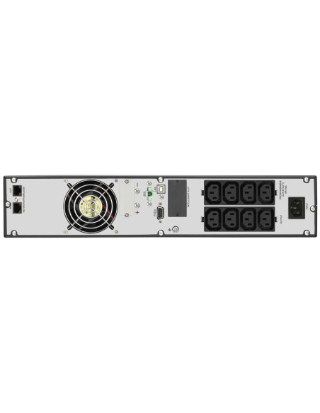 10122112 - Onduleur PowerWalker VFI 1000 RMG PF1 1000 VA / 1000 W, on-line double conversion, rack/tour 2U, 8 prises IEC C13