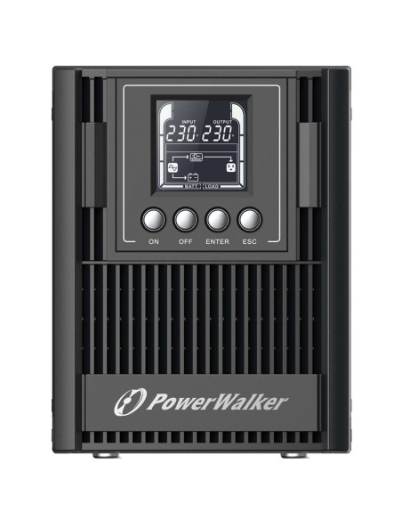 10122180 - Onduleur PowerWalker VFI 1000 AT 1000 VA / 900 W, on-line double conversion, 3 prises Schuko