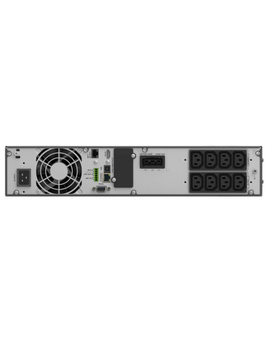 10122198 - Onduleur PowerWalker VFI 2000 ICR IoT 2000 VA / 2000 W, on-line double conversion, rack/tour 2U, 8 prises IEC C13