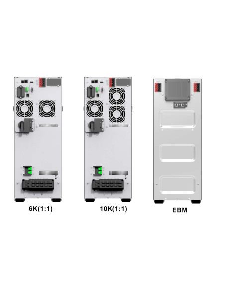 10122200 - Onduleur PowerWalker VFI 6000 ICT IoT 6000 VA / 6000 W, on-line double conversion, carte réseau