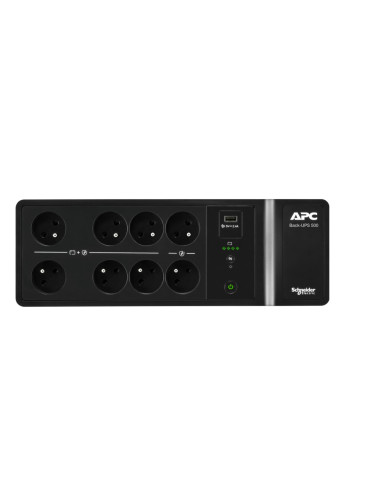 BE500G2-FR - Onduleur APC Back-UPS BE 500 VA / 300 W, off-line, 6 prises FR