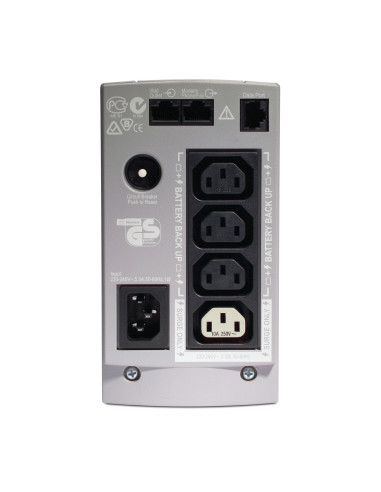 BK650EI - Onduleur APC Back-UPS CS 650 VA / 400 W, off-line, 3 prises IEC C13