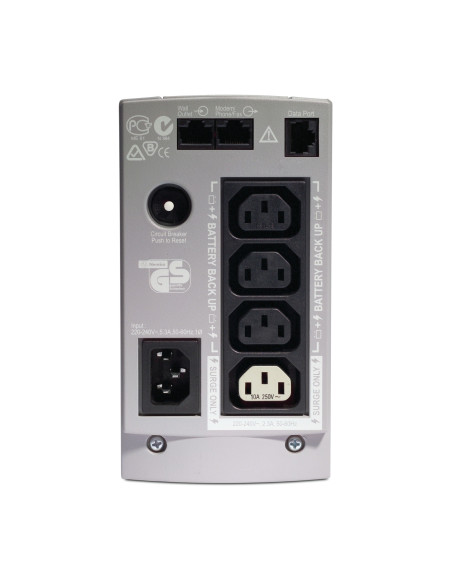 BK650EI - Onduleur APC Back-UPS CS 650 VA / 400 W, off-line, 3 prises IEC C13