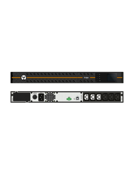 EDGE-1000IRM1U - Onduleur Vertiv Liebert EDGE 1000 VA / 900 W, line-interactive, rack 1U, 3 prises IEC C13