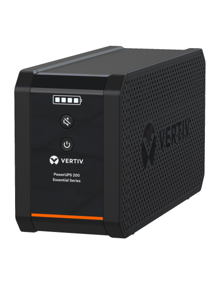 PSA6E-600IT-IEC - Onduleur Vertiv PowerUPS 200 Essential 600 VA / 315 W, line-interactive, 4 prises IEC C13