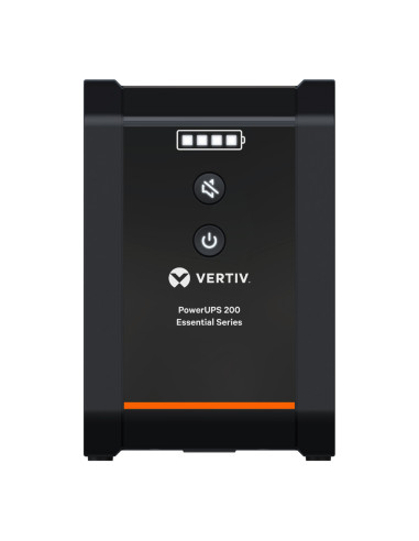 PSA6E-600IT-IEC - Onduleur Vertiv PowerUPS 200 Essential 600 VA / 315 W, line-interactive, 4 prises IEC C13