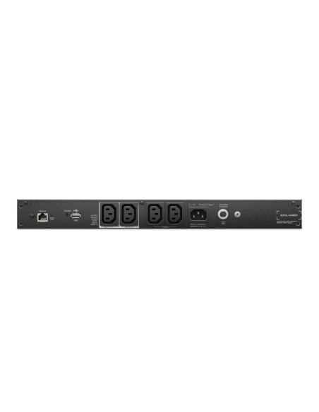 SCL500RMI1UNC - Onduleur APC Smart-UPS C Lithium-ion 500 VA / 400 W, line-interactive, rack 1U, 4 prises IEC C13, carte réseau